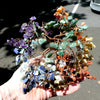 Chakra Gem Tree | Bronze Wire | Jasper Base | Gemstone chips | Chakra Colours | Drilled & wired not glued | Tree of Life | Crystal Heart Melbourne Australia since 1986