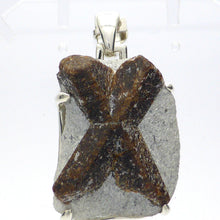 Load image into Gallery viewer, Fairy Cross Staurolite pendant 925 Sterling Silver | Crystal Heart - Australian Spiritual Megastore since 1986