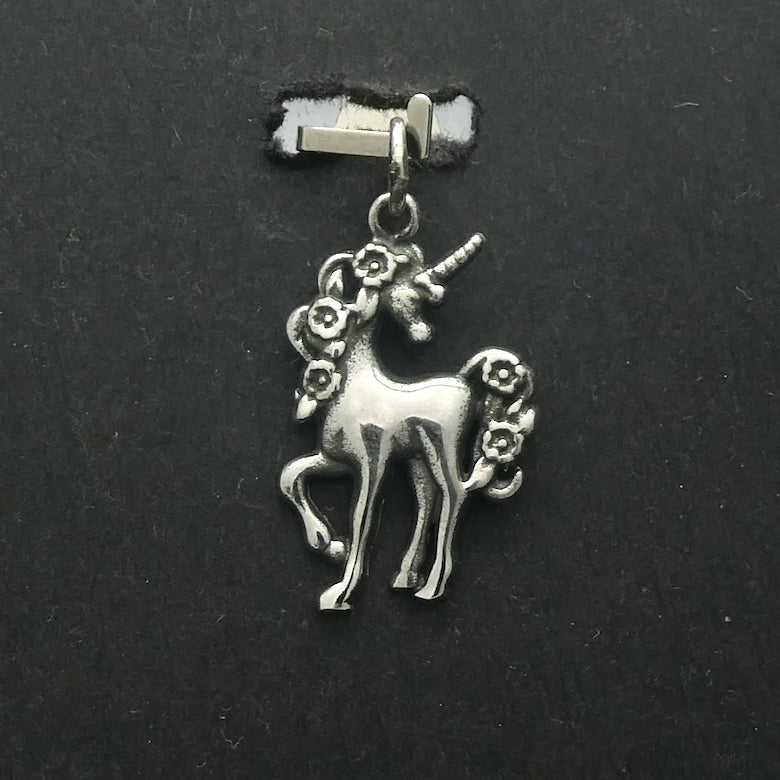 Beautiful Lifelike Unicorn Pendant | Small Foal | Long Legs and cute face | 925 Silver | Magical Beasts | Third Eye | Crystal Heart Melbourne Australia since 1986