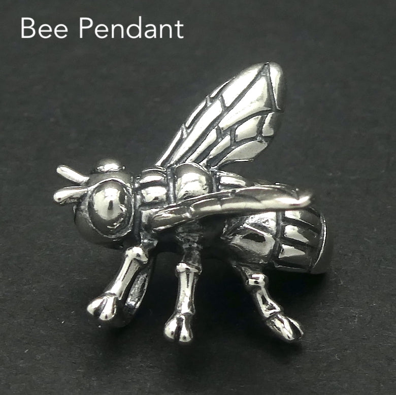 Bee Jewelry Pendant | 925 Sterling silver | Life Like | Wings in Flight |  Creativity fertility Goddess wisdom power | Melissa | Merovingian | Crystal Heart Melbourne Australia since 1986