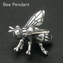 Load image into Gallery viewer, Bee Jewelry Pendant | 925 Sterling silver | Life Like | Wings in Flight |  Creativity fertility Goddess wisdom power | Melissa | Merovingian | Crystal Heart Melbourne Australia since 1986