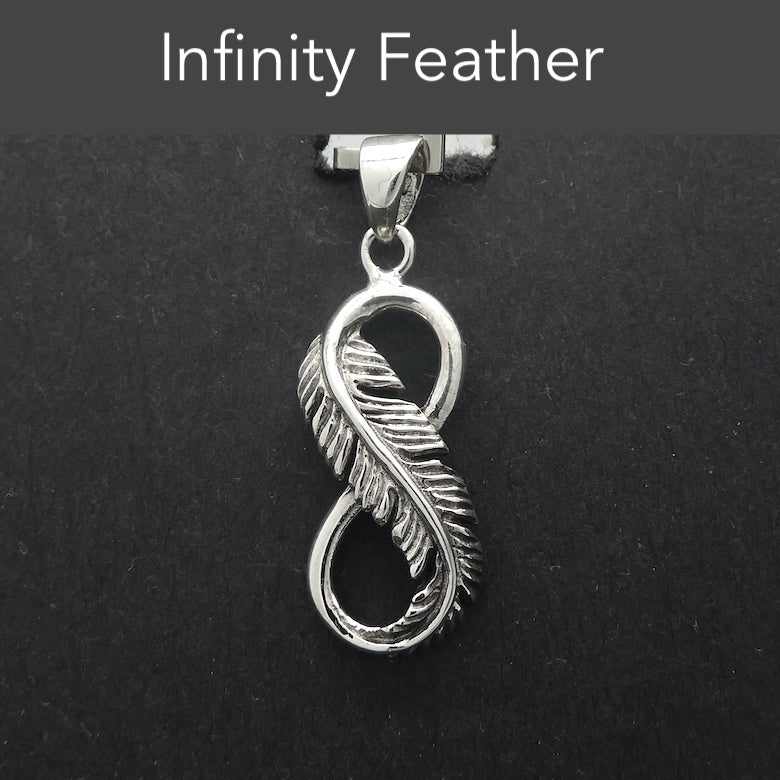 Silver feather pendant store