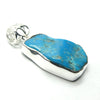 Arizona Turquoise Pendant | Kingsman Mine | Freeform Raw Nugget | 925 Sterling Silver  | open back  | Genuine Gems from Crystal Heart Melbourne since 1986