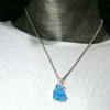 Arizona Turquoise Pendant | Kingsman Mine | Freeform Raw Nugget | 925 Sterling Silver  | open back  | Genuine Gems from Crystal Heart Melbourne since 1986