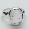  Morganite Ring Oval Cabochon | Pink Beryl | Good Color &Translucency | 925 Sterling Silver | Besel Set | Comfy Curved Bezel | US Size 7.25 | AUS Size O | Divine Love | Libra Stone | Genuine Gems from Crystal Heart Melbourne Australia since 1986