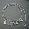 45 cms Faceted Amethyst Beads Necklace with Raw Gemstone Nuggets of Peridot, Aquamarine, Amethyst, Morganite, Iolite, Apatite, Pink Tanzanite | Genuine gemstones from Crystal Heart Melbourne Australia since 1986