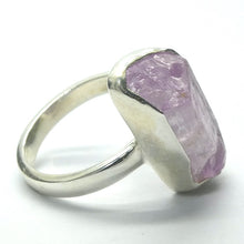 Load image into Gallery viewer, Kunzite Ring | Gemmy Nugget | Good colour &amp; Transparency | 925 Sterling Silver | Bezel Set | US Size 6 | AUS Size L1/2 | Wisdom of the Heart | Taurus Scorpio Leo | Genuine Gems from Crystal heart Melbourne Australia since 1986