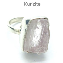 Load image into Gallery viewer, Kunzite Ring | Gemmy Nugget | Good colour &amp; Transparency | 925 Sterling Silver | Bezel Set | US Size 7 | AUS Size N1/2 | Wisdom of the Heart | Taurus Scorpio Leo | Genuine Gems from Crystal heart Melbourne Australia since 1986