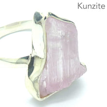 Load image into Gallery viewer, Kunzite Ring | Gemmy Nugget | Good colour &amp; Transparency | 925 Sterling Silver | Bezel Set | US Size 8 | AUS Size P1/2 | Wisdom of the Heart | Taurus Scorpio Leo | Genuine Gems from Crystal heart Melbourne Australia since 1986