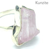 Kunzite Ring | Gemmy Nugget | Good colour & Transparency | 925 Sterling Silver | Bezel Set | US Size 8 | AUS Size P1/2 | Wisdom of the Heart | Taurus Scorpio Leo | Genuine Gems from Crystal heart Melbourne Australia since 1986