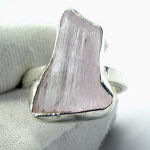 Load image into Gallery viewer, Kunzite Ring | Gemmy Nugget | Good colour &amp; Transparency | 925 Sterling Silver | Bezel Set | US Size 8.5 | AUS Size Q1/2 | Wisdom of the Heart | Taurus Scorpio Leo | Genuine Gems from Crystal heart Melbourne Australia since 1986
