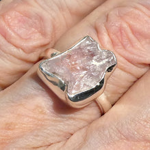 Load image into Gallery viewer, Kunzite Ring | Gemmy Nugget | Good colour &amp; Transparency | 925 Sterling Silver | Bezel Set | US Size 9 | AUS Size R1/2 | Wisdom of the Heart | Taurus Scorpio Leo | Genuine Gems from Crystal heart Melbourne Australia since 1986