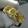 Citrine Ring | 4 Faceted Ovals | Line set with strong rounded claws | Beautiful Colour and Clarity | 925 Silver | Classic Elegance | US Size 5 |6 | 7 | 8 | 9 | 10 | Genuine gems from Crystal Heart Australia since 1986