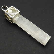 Load image into Gallery viewer, Selenite Pendant, natural uncut crystal | Silver Plated Base Metal | Yin Yang | Free cord  | Crystal Heart Melbourne Australia since1986
