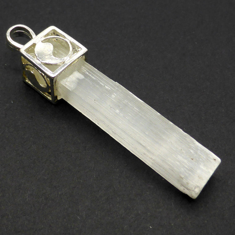 Pendant Selenite Yin Yang