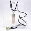 Rose Quartz Pendant | Silver Plated Point