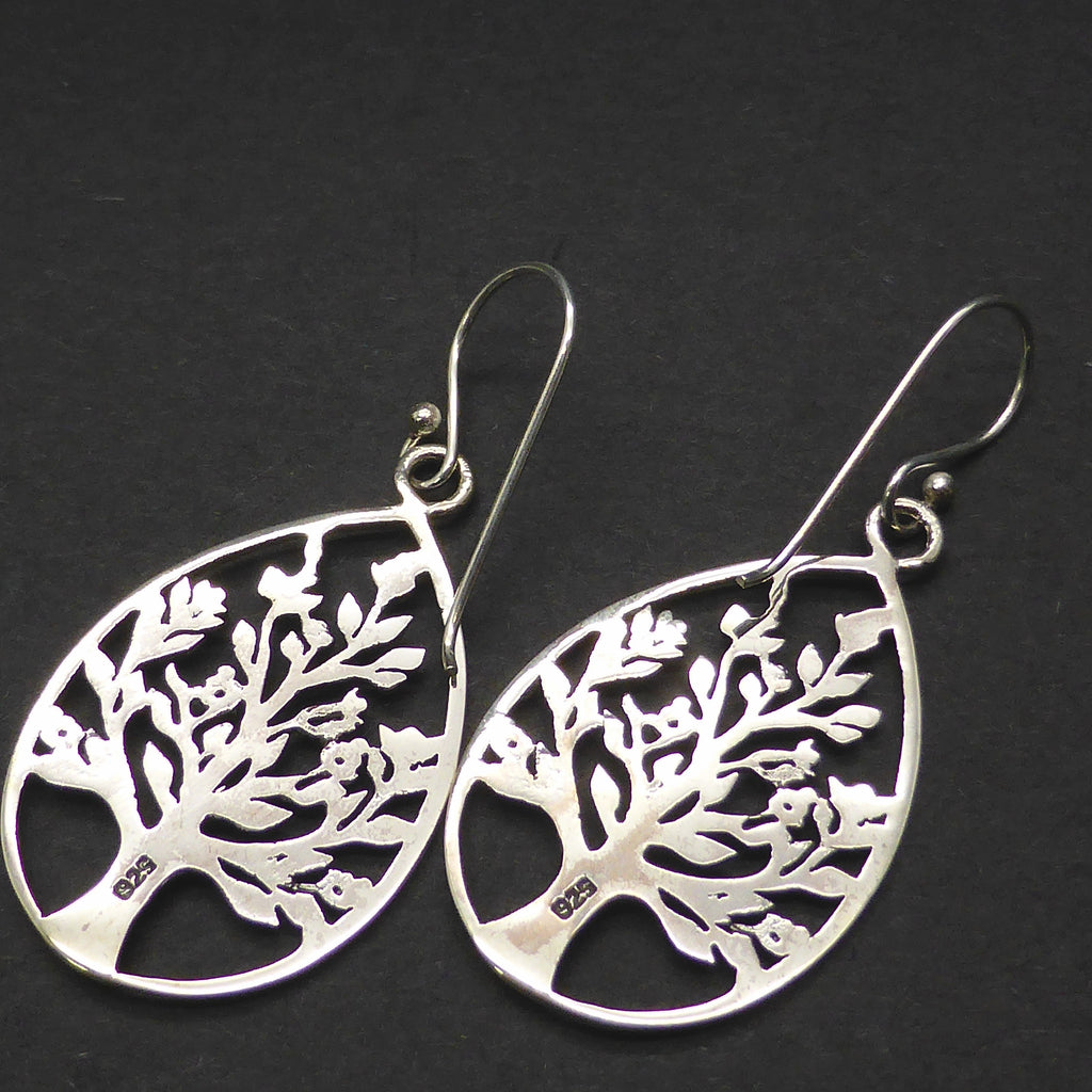 Earrings Tree in blossom | 925 Sterling silver, Drop 35 mm | Tear drop shape | Australian Supplier | Melbourne Australia