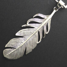 Load image into Gallery viewer, Feather Pendant 925 Sterling Silver | Beautiful detail | Crystal Heart Melbourne Australia since 1986