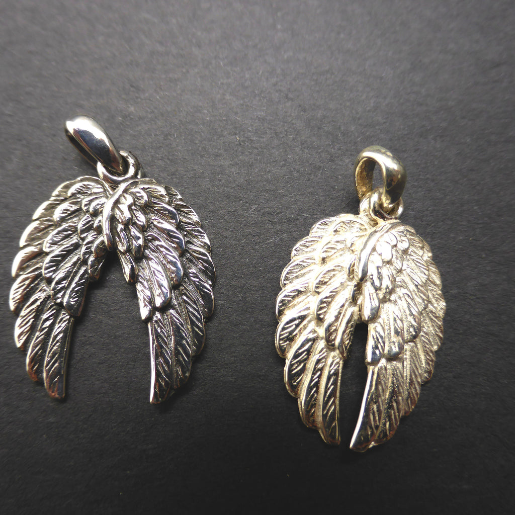 Pendant Moving Angel Wings | 925 Sterling Silver | Beautifully detailed | Crystal Heart Melbourne Australia since 1986