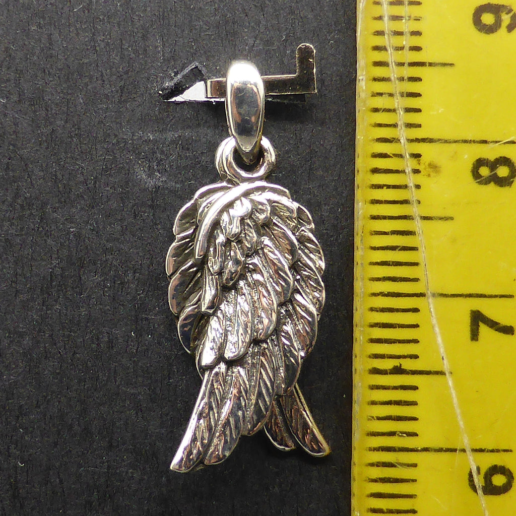 Pendant Moving Angel Wings | 925 Sterling Silver | Beautifully detailed | Crystal Heart Melbourne Australia since 1986