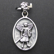 Load image into Gallery viewer, Archangel Michael Pendant | 925 Sterling Silver | Protection and Courage | Christian Symbol | Crystal Heart Melbourne Australia since 1986