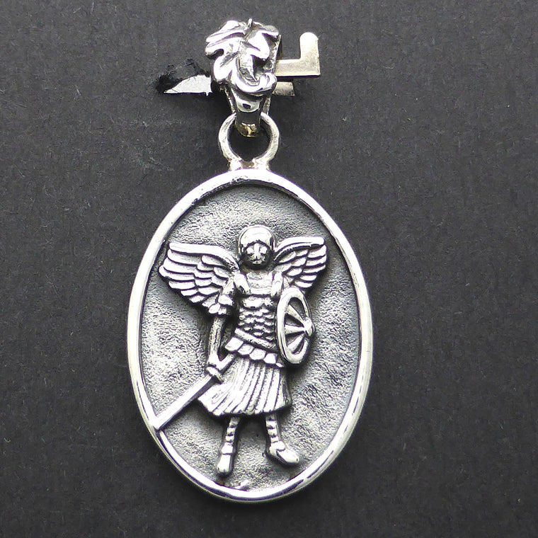 Archangel Michael Pendant, 925 Silver