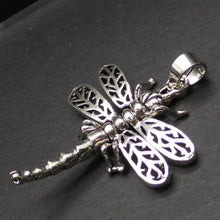 Load image into Gallery viewer, Dragonfly Pendant | 925 Sterling Silver | Moving wings | Transformation Symbol | Crystal Heart Melbourne Australia since 1986