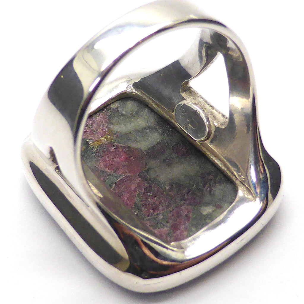 Eudialyte Crystal Ring I 925 Sterling Silver | US Size 7.5 | Courage Spiritual Warrior | Aries | Crystal Heart Melbourne Australia since 1986
