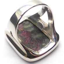 Load image into Gallery viewer, Eudialyte Crystal Ring I 925 Sterling Silver | US Size 7.5 | Courage Spiritual Warrior | Aries | Crystal Heart Melbourne Australia since 1986