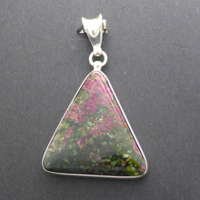 Load image into Gallery viewer, Eudialyte Pendant | Red Crystals in Matrix l Triangular Cabochon I 925 Sterling Silver | Heart Centred Courage | Spiritual Warrior | Vitality | Aries | Genuine Gems from Crystal Heart Melbourne Australia since 1986