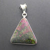 Eudialyte Pendant | Red Crystals in Matrix l Triangular Cabochon I 925 Sterling Silver | Heart Centred Courage | Spiritual Warrior | Vitality | Aries | Genuine Gems from Crystal Heart Melbourne Australia since 1986