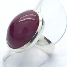 Load image into Gallery viewer, Ruby Ring Large Cabochon | 925 Sterling Silver | Leo Star Stone | Crystal Heart Melbourne Australia Alternative Megastore since 1986