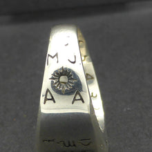 Load image into Gallery viewer, Sator Arepo Historical Ring | 925 Sterling Silver | US Size 8 | Copy of original found in Carcasonne, France | Sundial | Early Christian | Protection | Crystal Heart australia since 1986