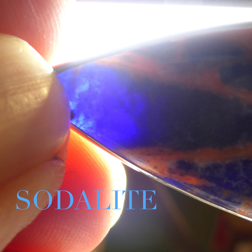 Sodalite Teardrop Pendant | 925 Sterling Silver | Translucent quality | Sagittarius stone | Crystal Heart Melbourne Australia since 1986