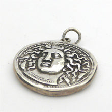 Load image into Gallery viewer, Pendant Ancient Greek Goddess Coin | 925 Sterling Silver copy | Face Arethusa Reverse Nike Goddess of victory | See more @ Crystal Heart Melbourne Australia since 1986