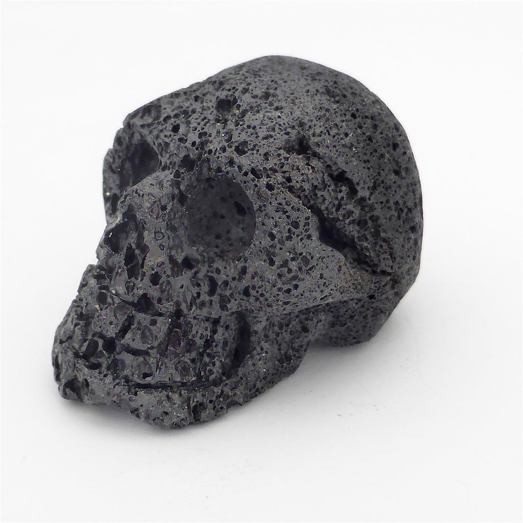 Skull Carving in Lava Stone | Crystal Heart Melbourne Australia since 1986