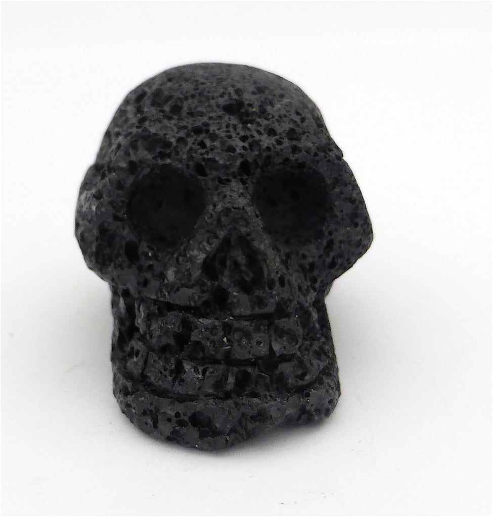 Skull Carving in Lava Stone | Crystal Heart Melbourne Australia since 1986