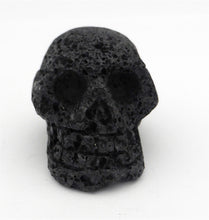 Load image into Gallery viewer, Skull Carving in Lava Stone | Crystal Heart Melbourne Australia since 1986