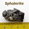 Sphalerite Crystal with Calcite