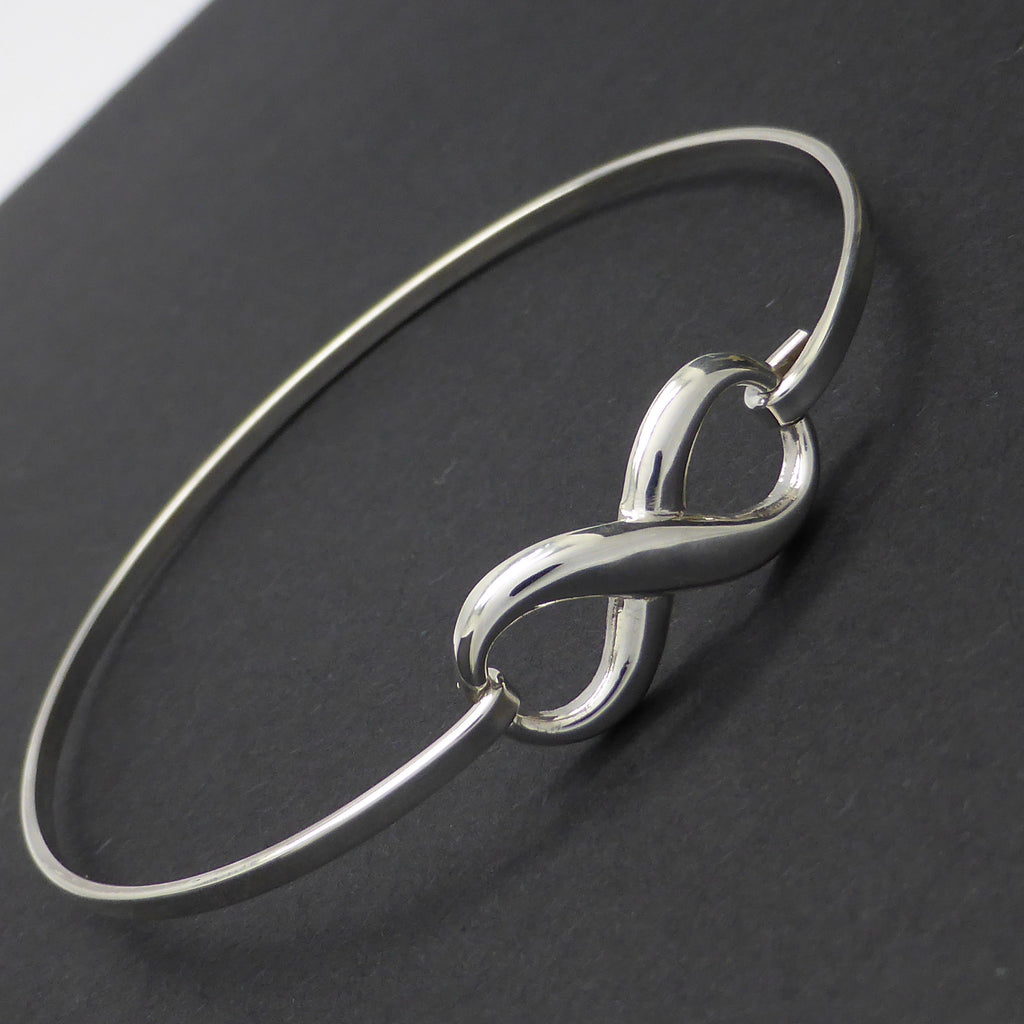 Bracelet 925 Sterling Silver Infinity Symbol | Crystal Heart Melbourne Australia since 1986