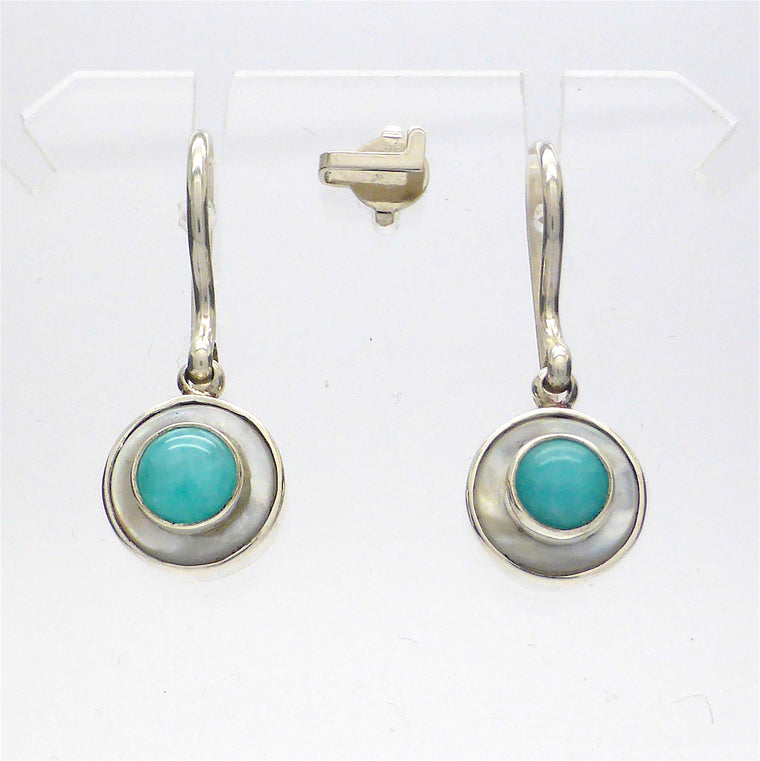 Earring Amazonite & Mother of Pearl KT4