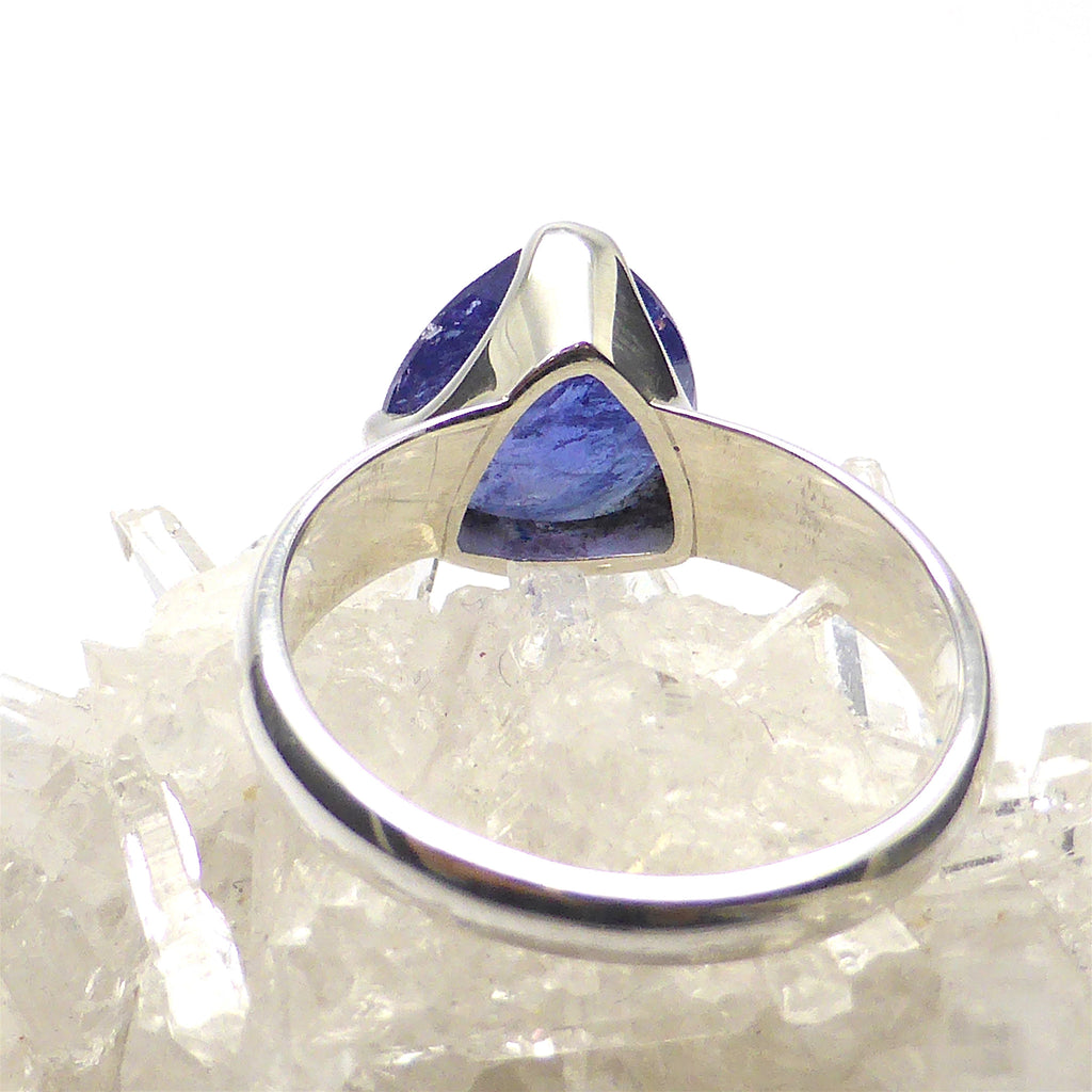 Tanzanite Ring Trillium | 925 sterling Silver | Size 10 | Spiritual Superlative | Authentic stone from Tanzania | Mt Kilimanjaro | Crystal Heart Melbourne Australia since 1986