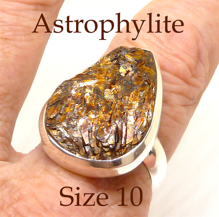 Astrophyllite Druse Ring AG5