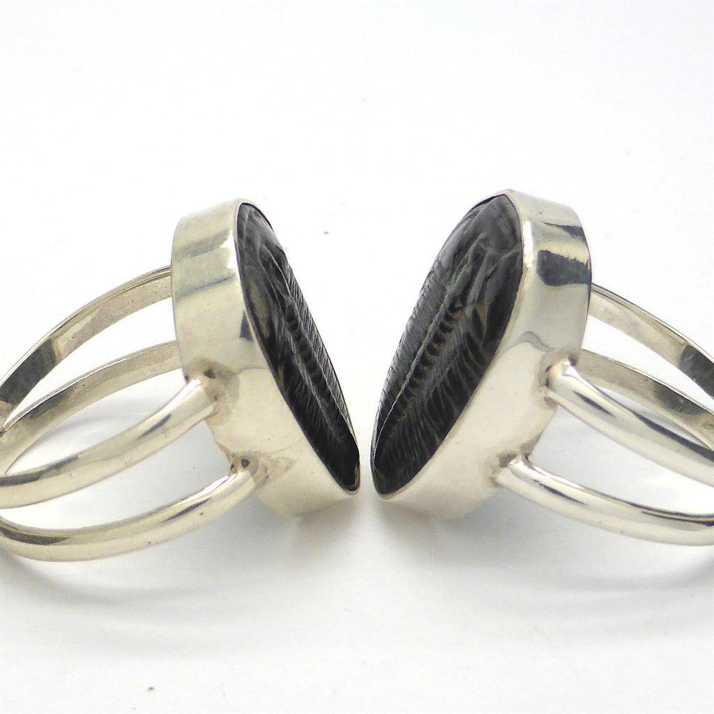 Trilobite Fossil Ring | 925 Sterling Silver  Nice details on these genuine Fossils | Large sizes US 10 or 11 | Crystal Heart Melbourne Australia since 1986