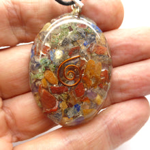 Load image into Gallery viewer, Orgone Crystal Chakra Pendant | Orgonite embedded with Chakra Crystals | Crystal Heart Australian Alternative Megastore est. 1986