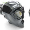 Skull Black ET Obsidian with Moonstone Eyes
