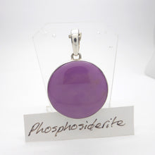 Load image into Gallery viewer, Phosphosiderite Pendant | Round Cabochon | 925 Sterling Silver | Iron Phosphate | Higher Heart &amp; 3rd Eye centre | Crystal Heart Melbourne Australia since 1986