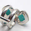 Amazonite Ring 2 Stones | 925 Sterling Silver | Virgo Stone | Blue Green Feldspar | Crystal Heart Melbourne Australia since 1986