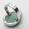 Amazonite Ring Teardrop Cabochon | 925 Sterling Silver | Virgo Stone | Blue Green Feldspar | Crystal Heart Melbourne Australia since 1986