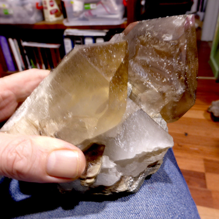 Elestial Smoky Citrine with Mica ~ 2 Kg specimen